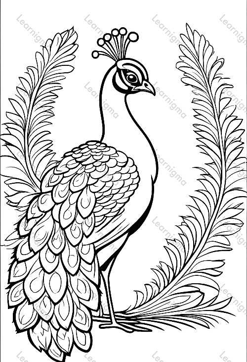 Peacock | Coloring Pages | Learnigma
